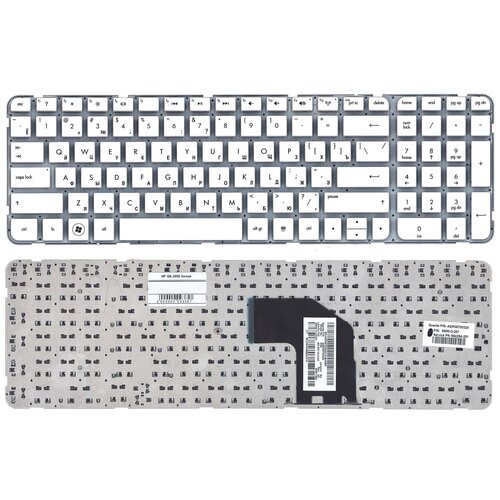 Клавиатура для ноутбука HP 700273-251 белая без рамки 157000₽