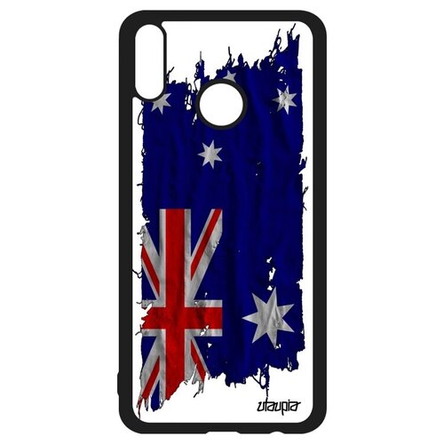 фото Стильный чехол на телефон // honor 8x // "флаг австралии на ткани" стиль страна, utaupia, белый