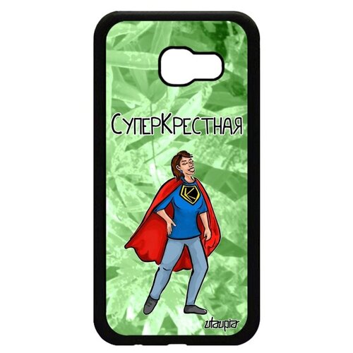 фото Противоударный чехол на смартфон // galaxy a5 2017 // "суперкрестная" герой смешной, utaupia, светло-зеленый