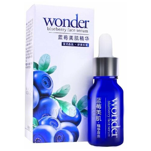 Крем-сыворотка для лица с черникой Rorec Wonder Blueberry Face Serum 15ml