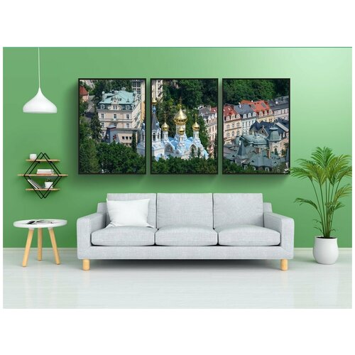 фото Набор модулных постеров для интерьера "карлсбад, karlovy-vary, спа" 60x90 см. в тубусе, без рамки lotsprints