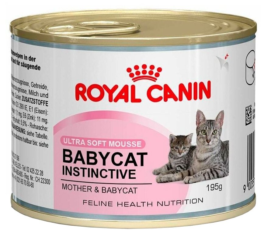 Влажный корм Royal Canin Mother & Babycat (Babycat Instinctive canned) 12 шт. х 195 г (мусс) - фотография № 4