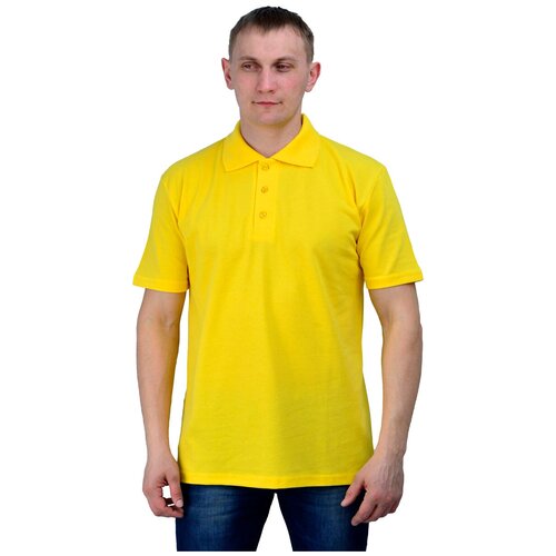 Рубашка-поло жёлтая, 48-50