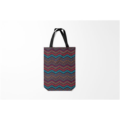 фото Сумка-шоппер / 31х42 см / тренды / кружево африканский орнамент 2 burnettie