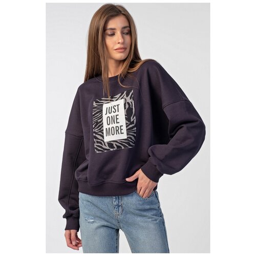 Свитшот женский FLY хлопок темно-синий 48-50р.