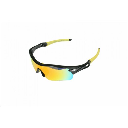 Солнцезащитные очки , монолинза, спортивные, поляризационные, желтый