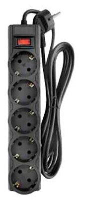 Сетевой фильтр CBR 5 Sockets 5m CSF 2505-5.0 Black CB