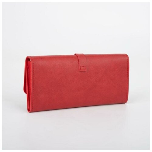 фото Кошелёк на кнопке, цвет красный recom
