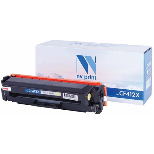Картридж лазерный NV PRINT (NV-CF412X) для HP M377dw/ M452nw/ M477fdn/ M477fdw, желтый, ресурс 5000 страниц картридж nv print cf412x для hp 5000 стр желтый