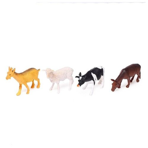 Набор животных «Фермерское хозяйство», 4 фигурки набор животных фермерское хозяйство 3 фигурки