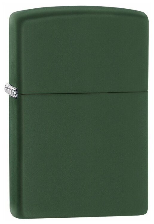 Зажигалка ZIPPO Classic с покрытием Green Matte латунь/сталь зелёная матовая 38x13x57 мм