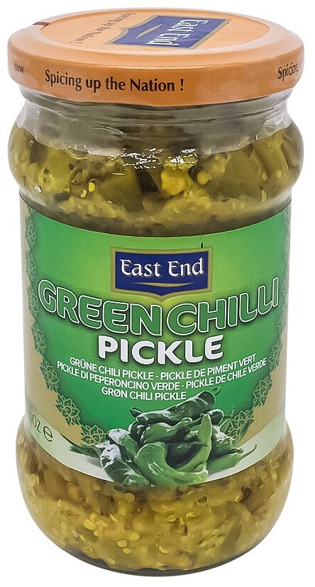 Пикули из зеленого чили (green chilli pickle) East End | Ист Энд 300г