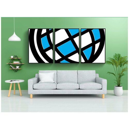 фото Набор модулных постеров для интерьера "глобус, планета, земля" 60x90 см. в тубусе, без рамки lotsprints