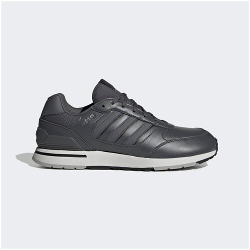 Кроссовки adidas GZ8248, беговые, для фитнеса, полнота 9, лакированные, низкие, размер 8UK, серый, черный