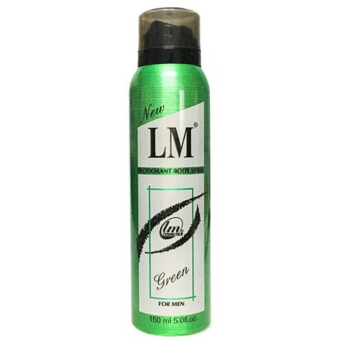 Lm cosmetics Парфюмированный дезодорант Green for men, 150 мл парфюмированный дезодорант lm cosmetics invictus for men 150 ml