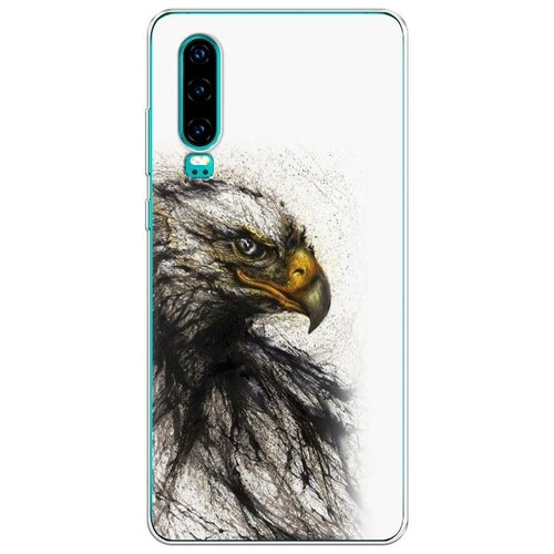 фото Силиконовый чехол "устрашающий взгляд орла" на huawei p30 / хуавей п30 case place