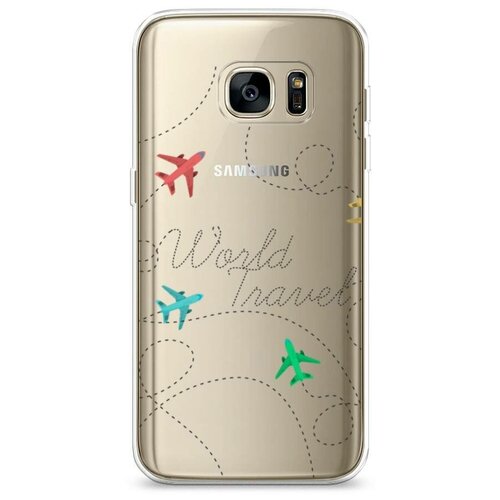 фото Силиконовый чехол "flights travel" на samsung galaxy s7 edge / самсунг галакси с 7 эдж case place