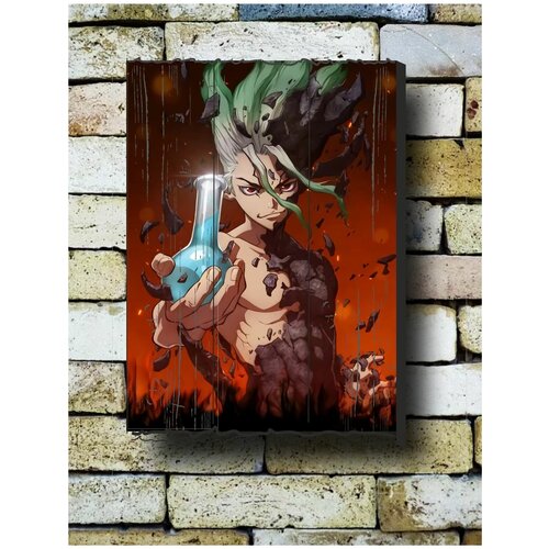 Картина на досках ''Аниме. Доктор Стоун'' 30/40 см