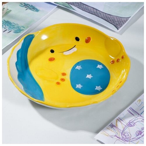 фото Тарелка «улыбчивый дино», d=20,5 см mikimarket