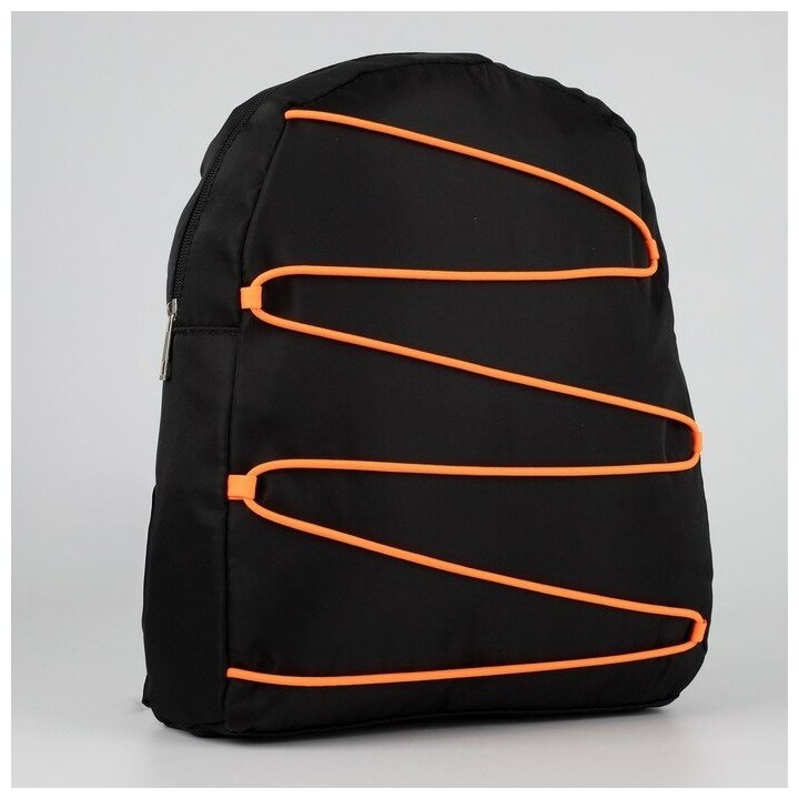Рюкзак текстильный со шнуровкой, цвет черный