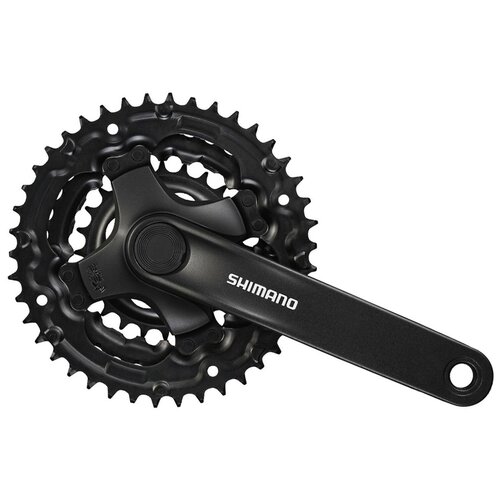 система шатунов shimano ty301 175 мм 48 38 28t квадрат с защитой без упаковки черная Система TY301, 170мм, Кв, 48/38/28, с защитой, черн, б/уп