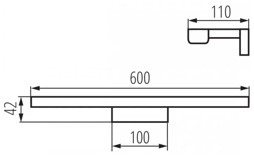 Светильник для зеркала в ванной KANLUX ASTEN IP44 12W NW-B - фотография № 4