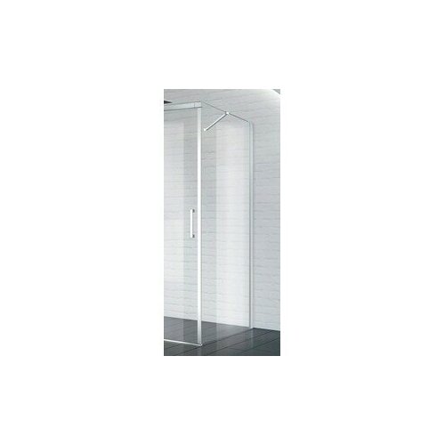 Боковая стенка BelBagno Acqua 100х195 прозрачная, хром (ACQUA-100-FIX-C-Cr)