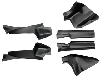 Комплект накладок на на ковролин задние и передние CUBECAST для LADA X-RAY 2015- тюнинг, стайлинг, внешний молдинг, защита ЛКП от сколов, царапин.