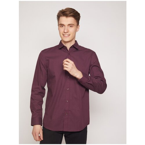 фото Рубашка zolla размер m бордо
