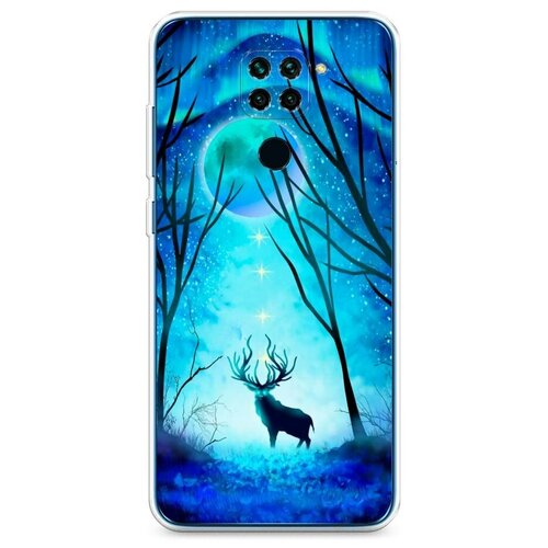 фото Силиконовый чехол "олень северное сияние" на xiaomi redmi 10x 4g / сяоми редми 10x 4g case place
