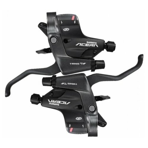 shimano шифтер тормозная ручка shimano altus m310 лев пр 3x8ск тр оплетк 3x8 ск черный Шифтер/Тормозная ручка SHIMANO Acera, M390, левая/правя, 3x9скоростей, трос+оплетка ESTM390PTAL