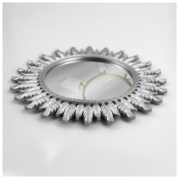 Queen fair Зеркало настенное "Яро", d зеркальной поверхности 17,1 см, цвет серебристый - фотография № 9