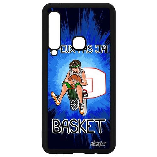 фото Чехол на мобильный // galaxy a9 2018 // "не могу - у меня баскетбол!" принт надпись, utaupia, синий