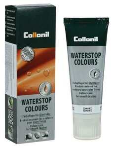 Фото Collonil Крем водоотталкивающий Collonil Waterstop tube для гладкой кожи с губкой, цвет чёрный, 75 мл