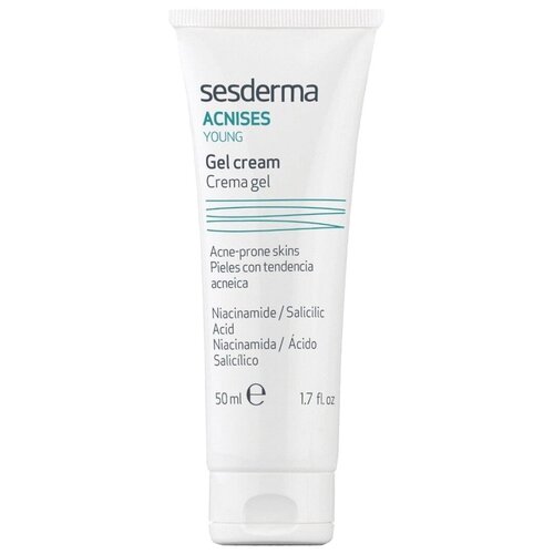 Sesderma Крем-Гель на основе себорегулирующего комплекса с салициловой кислотой и витамина PP, Acnises Young, 50 мл