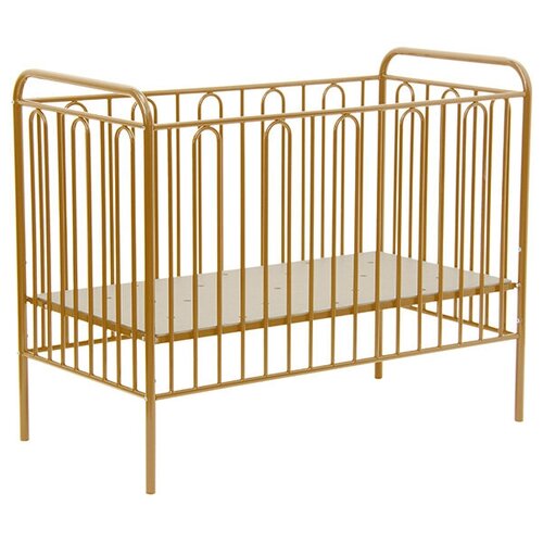 Кроватка Polini Vintage 110 металлическая, бронзовый