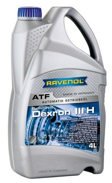 Масло трансмиссионное atf dexron iii h 4л (полусинтетика) Ravenol 1212100004