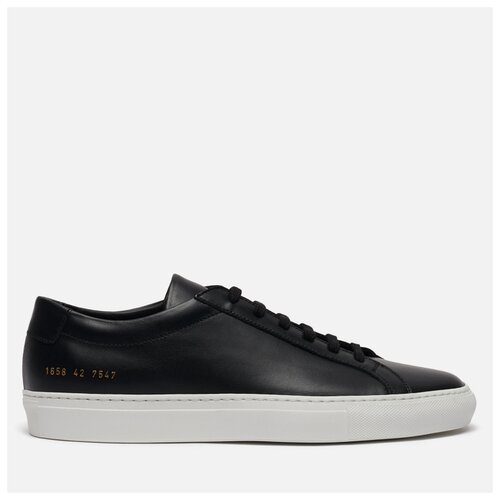 Мужские кеды Common Projects Achilles Low White Sole чёрный , Размер 47 EU