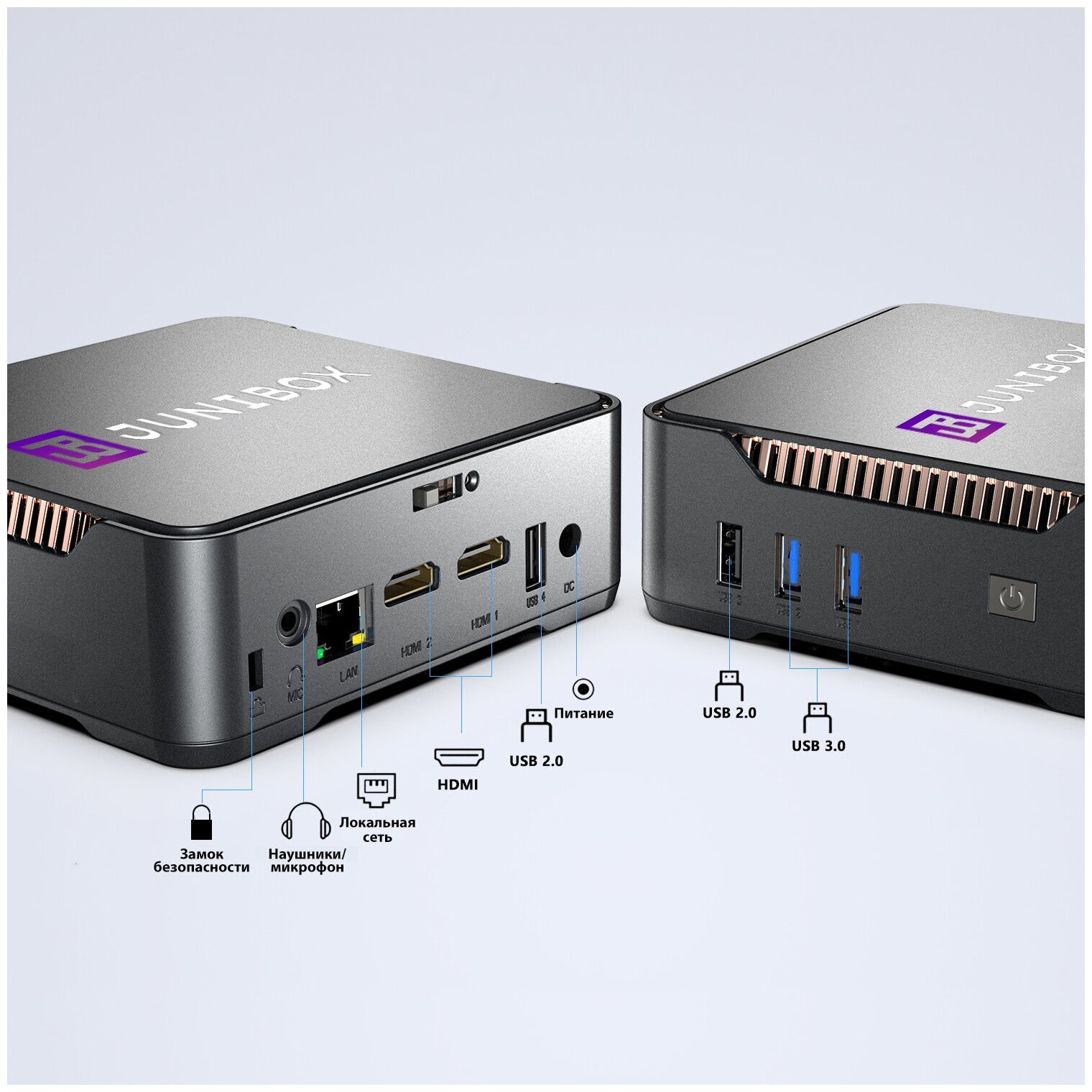 Мини ПК JuniBox неттоп К3+ DDR 12gb/SSD 256gb