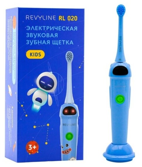 Зубная щётка электрическая Revyline RL 020 Kids, синяя