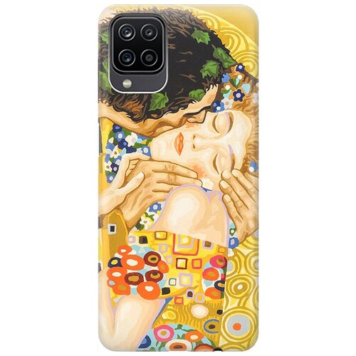 фото Ультратонкий силиконовый чехол-накладка для samsung galaxy a12 с принтом "поцелуй" gosso