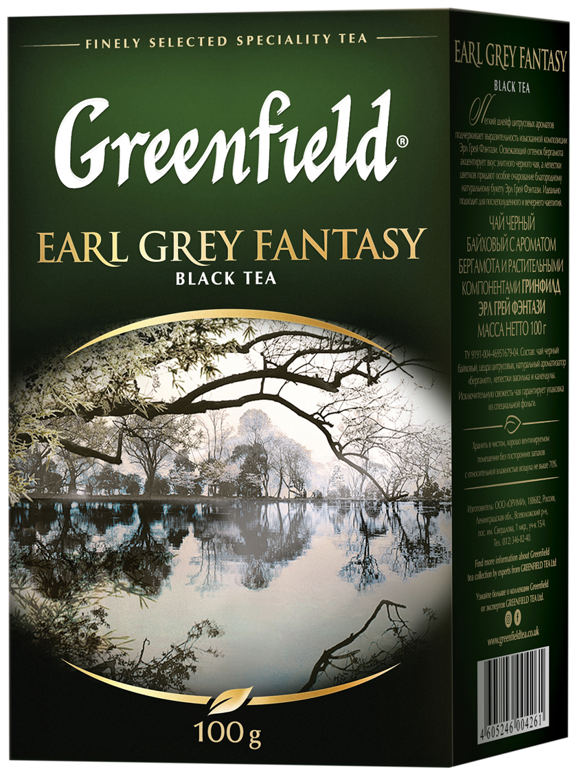 Чай черный листовой Greenfield Earl Grey Fantasy, 100 г - фотография № 2