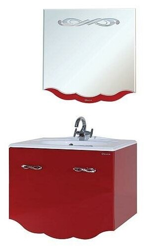 Комплект (гарнитур) Bellezza Мебель для ванной Bellezza Версаль 100 красная 1 внутренний ящик
