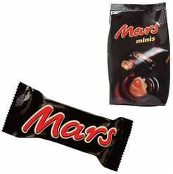 Шоколадные батончики MARS "Minis", 182 г, 2261, 2 шт.