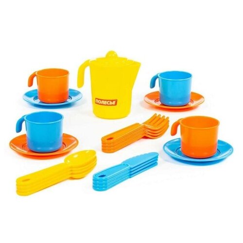 Полесье Набор детской посуды «Анюта», на 4 персоны, 21 элемент набор детской посуды анюта на 4 персоны 2 набора