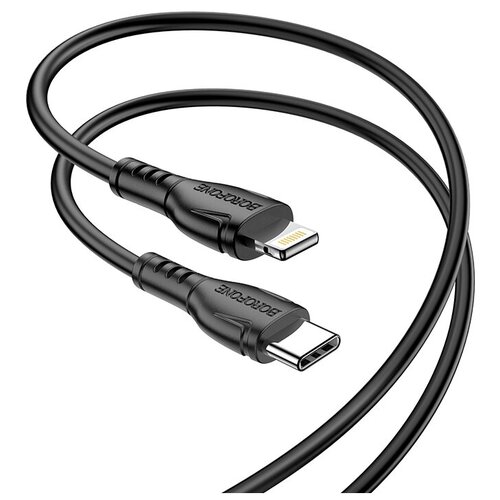 Кабель USB-C BOROFONE BX51 Triumph, Type-C - Lightning, 2.4А, 1 м кабель usb c borofone bx51 triumph type c lightning 2 4а 1 м черный