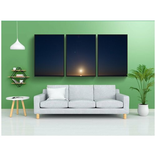 фото Набор модулных постеров для интерьера "солнце, луна, небо" 60x90 см. в тубусе, без рамки lotsprints