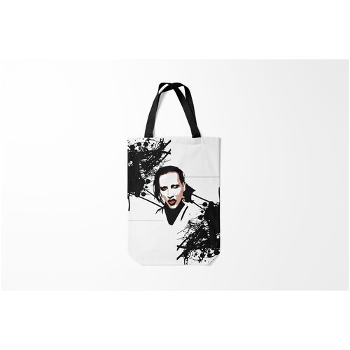 фото Сумка-шоппер / 31х42 см / разная музыка / marilyn manson burnettie