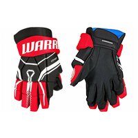 Перчатки хоккейные WARRIOR QRE40 SR р.15 (черный-красный-белый)