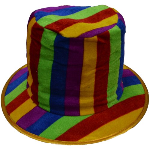 фото Шляпа клоуна в полоску карнавалофф 53-55 см kf6100 карнавалoff